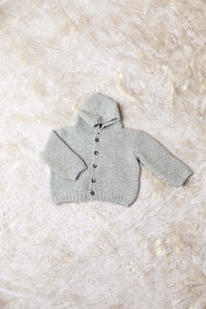 Artikelbild 1 des Artikels “Jäckchen mit Kapuze  aus Baby Alpaca “
