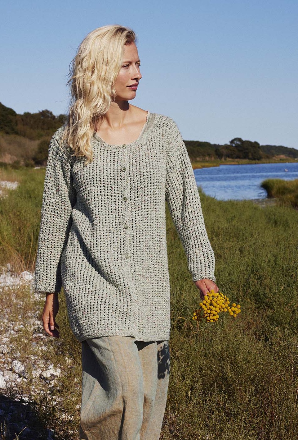 Artikelbild 1 des Artikels “Jacke Cassie aus Lang Yarns Cotton Tweed “