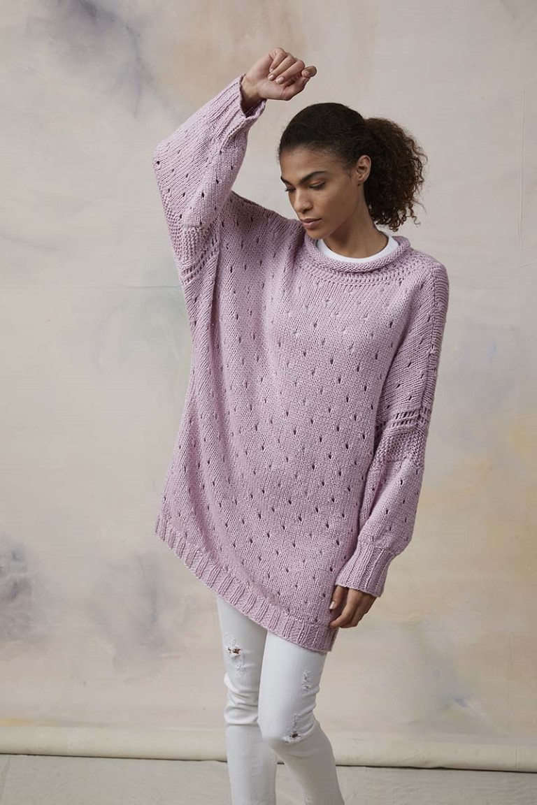 Artikelbild 1 des Artikels “Oversize Pullover aus Amira 933.0009 - rosa | L-XL (650g)“