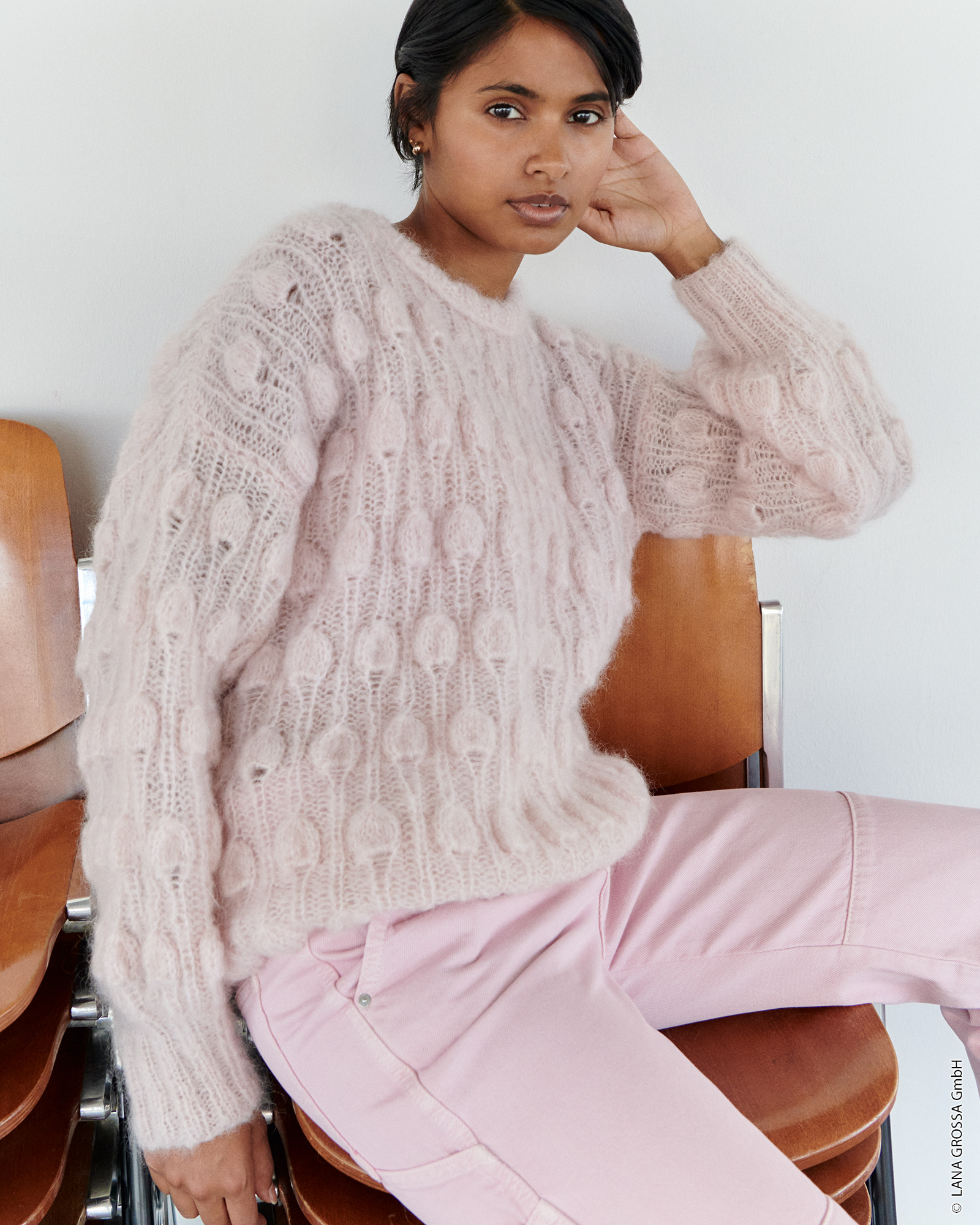 Artikelbild 1 des Artikels “Pullover Mit Tropfenmuster aus Mohair Moda “