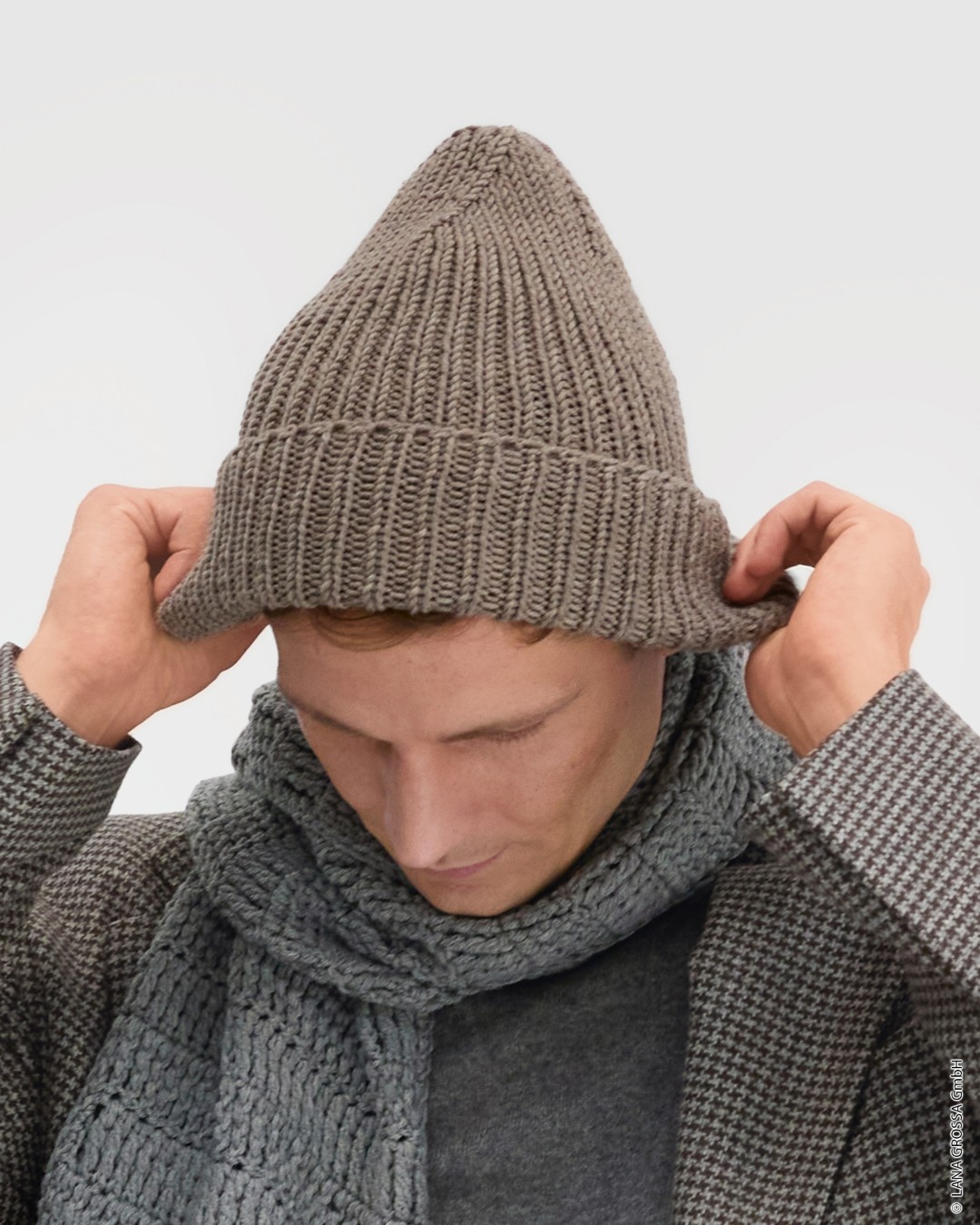 Artikelbild 1 des Artikels “Mütze Im Rippenmuster aus Cool Wool Superbig Mélange “