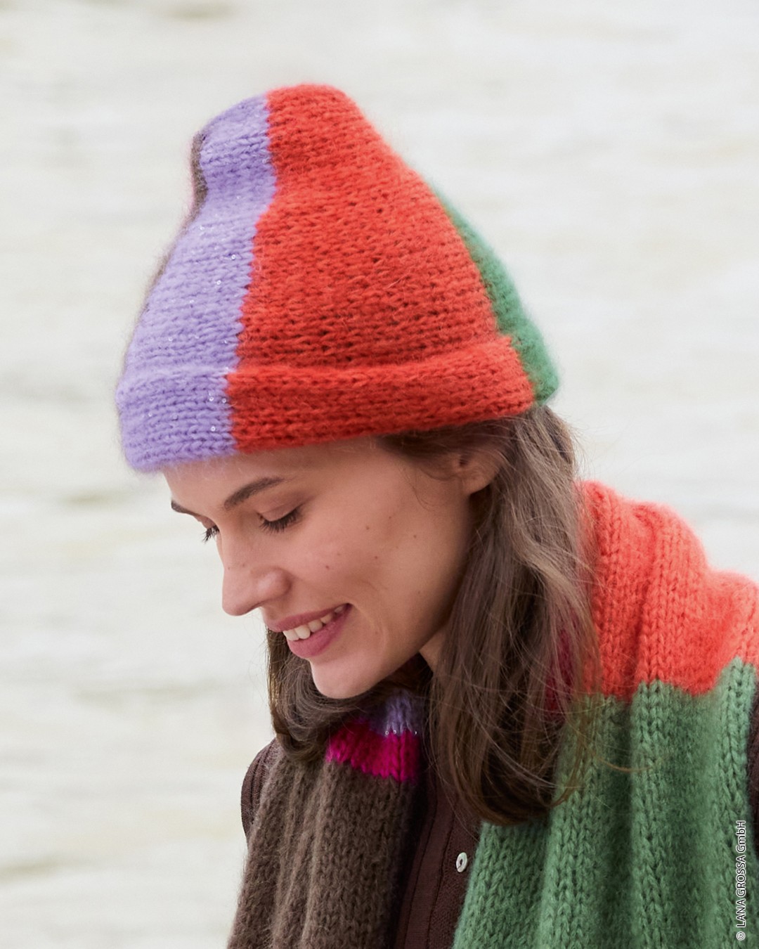 Artikelbild 1 des Artikels “Mütze Quergestrickt aus Mohair Di Gio & Glamour “