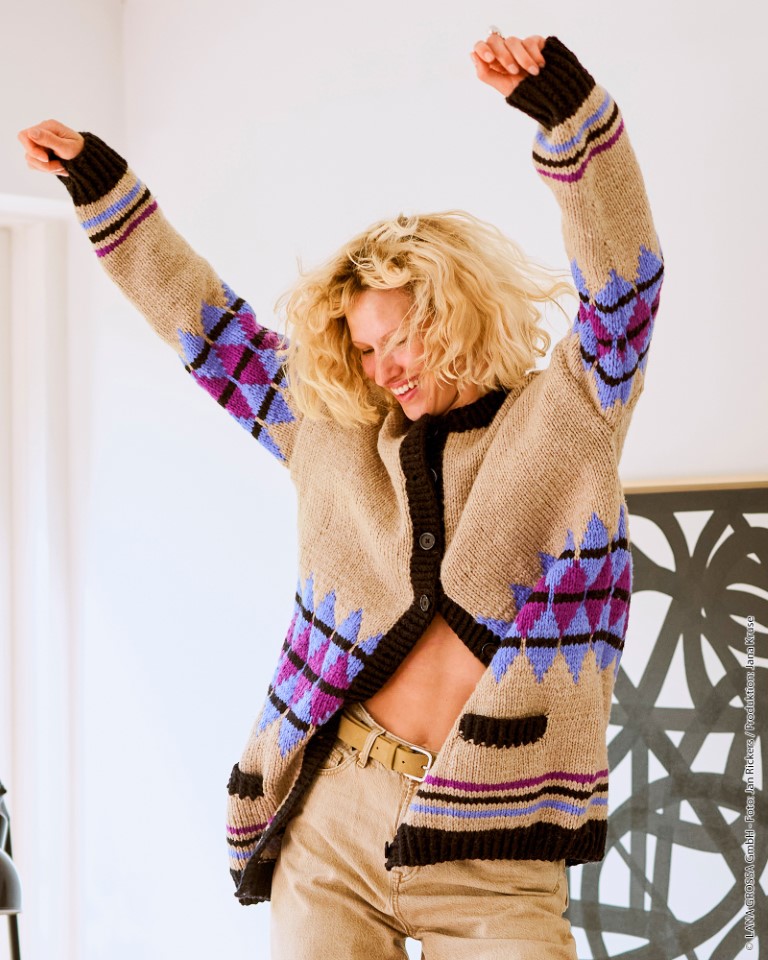Artikelbild 1 des Artikels “Jacke Mit Norwegermuster aus Brigitte No.5 “