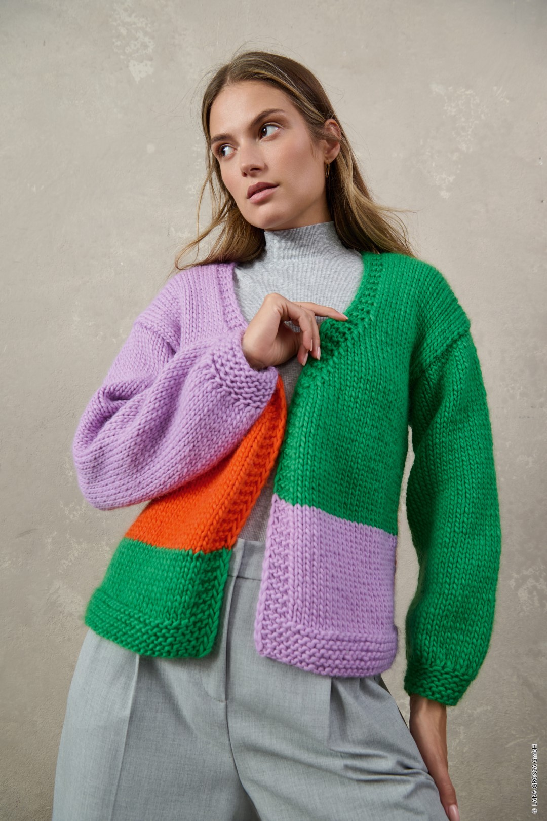 Artikelbild 1 des Artikels “Colorblock Jacke aus Per Lei “