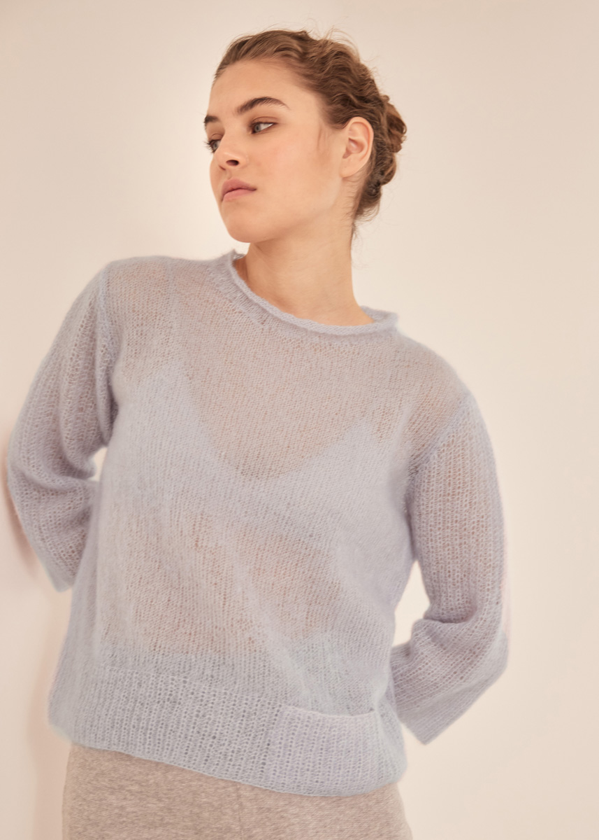 Artikelbild 1 des Artikels “Pullover mit Tasche aus Silkhair “