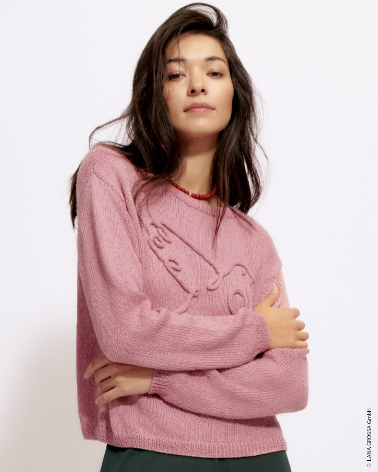 Artikelbild 1 des Artikels “Lässiger Pullover aus Alta Moda Cotolana 44 - Orange | 40/42 (450g)“