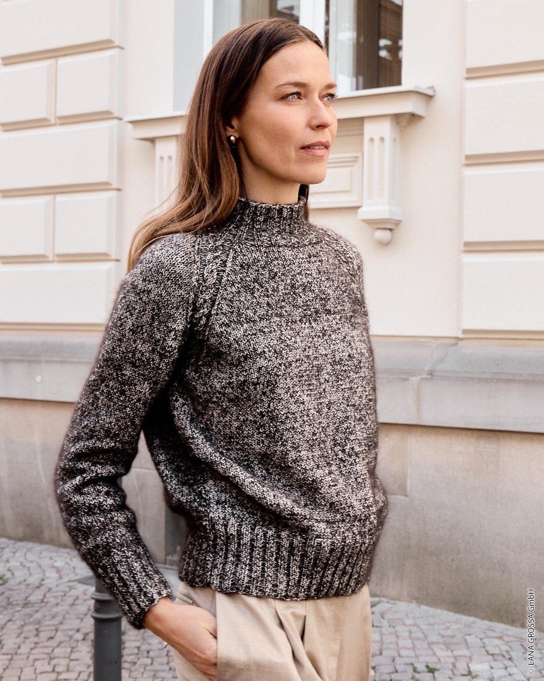 Artikelbild 1 des Artikels “Raglanpullover Mit Zopf aus Cashmere 16 Fine & Silkhair “
