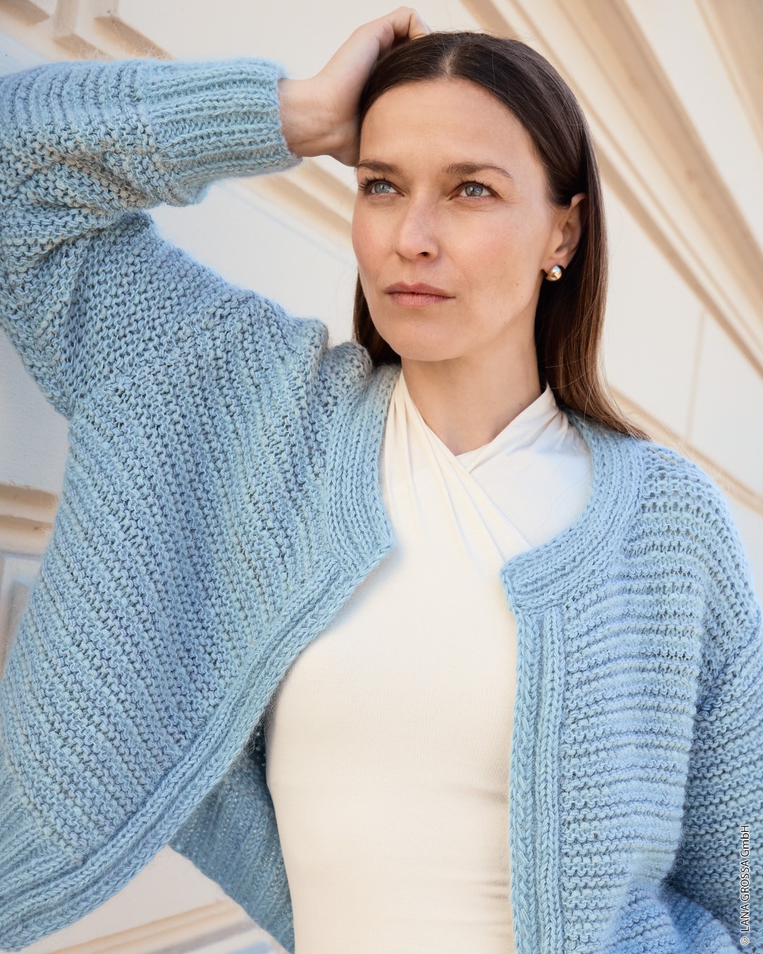 Artikelbild 1 des Artikels “Jacke Kraus Rechts aus Cool Wool & Alta Moda Cashmere 16 & Silkhair “
