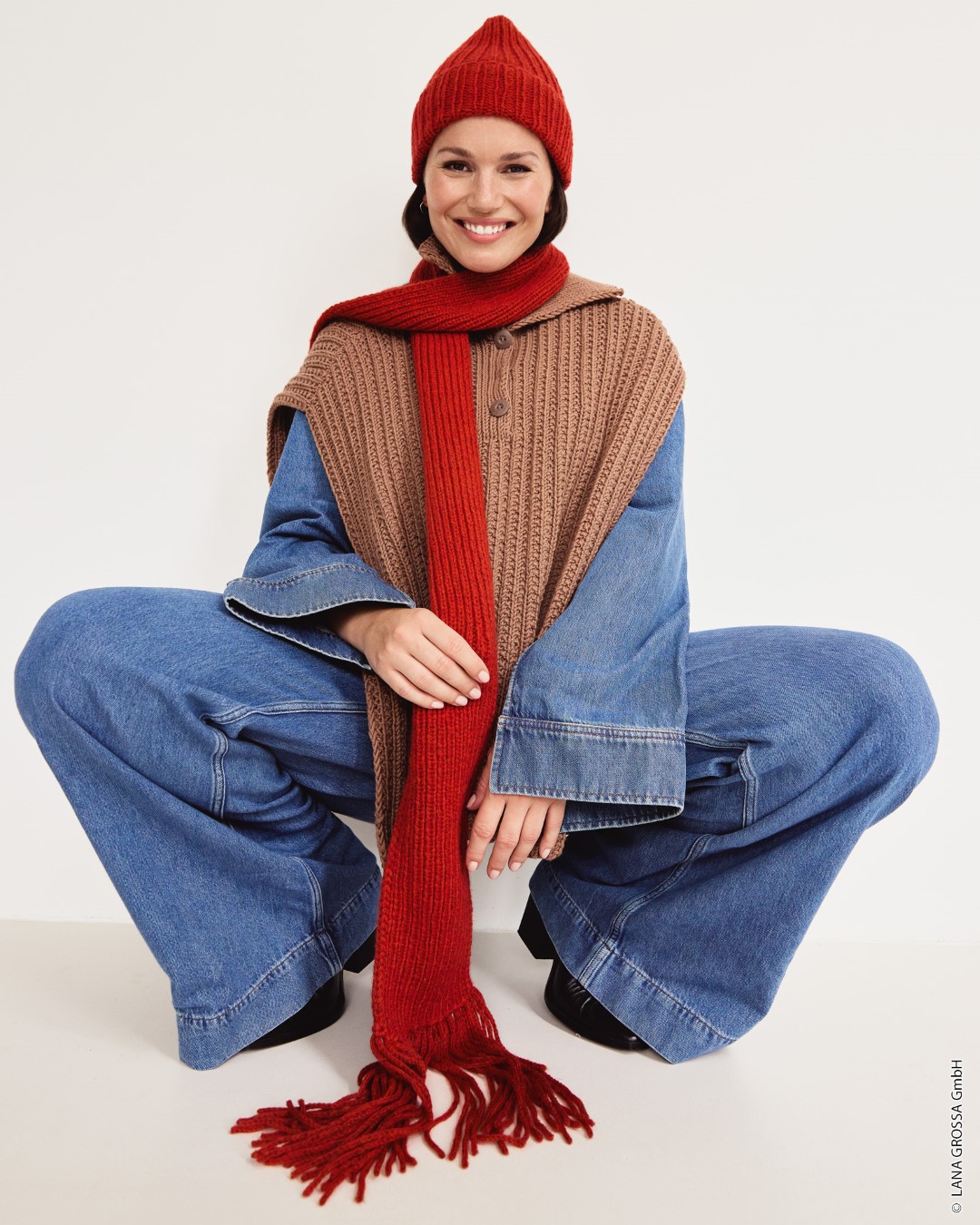 Artikelbild 1 des Artikels “Schal Mit Fransen aus Alta Moda Cashmere 16 “