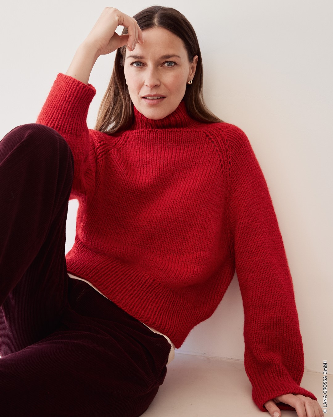 Artikelbild 1 des Artikels “Pullover Mit Stehkragen aus Cool Merino Big 206 - Marine | 44 (600g)“