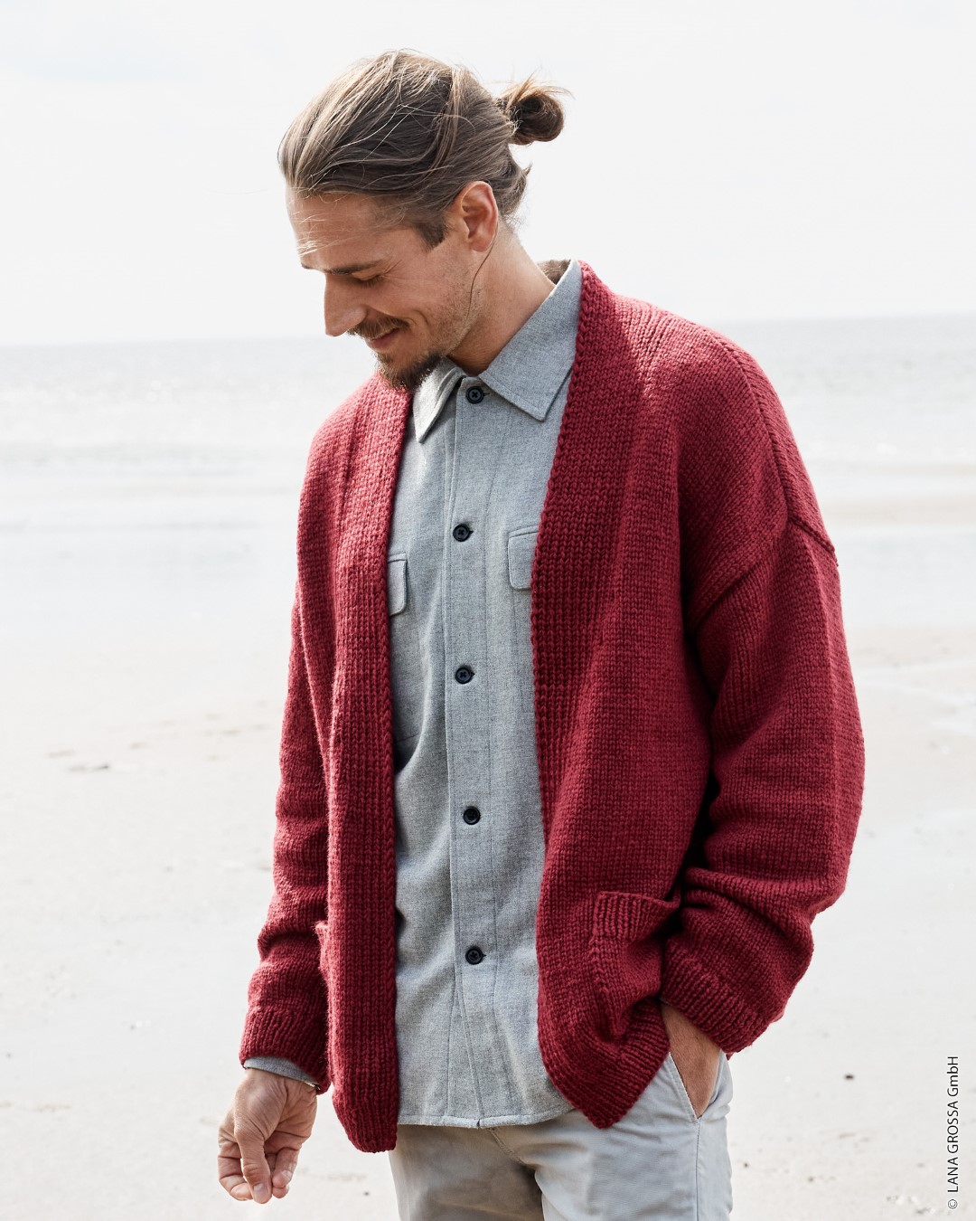 Artikelbild 1 des Artikels “Jacke Mit Taschen aus Cool Merino Big 230 - Dunkelviolett | 50/52 (800g)“