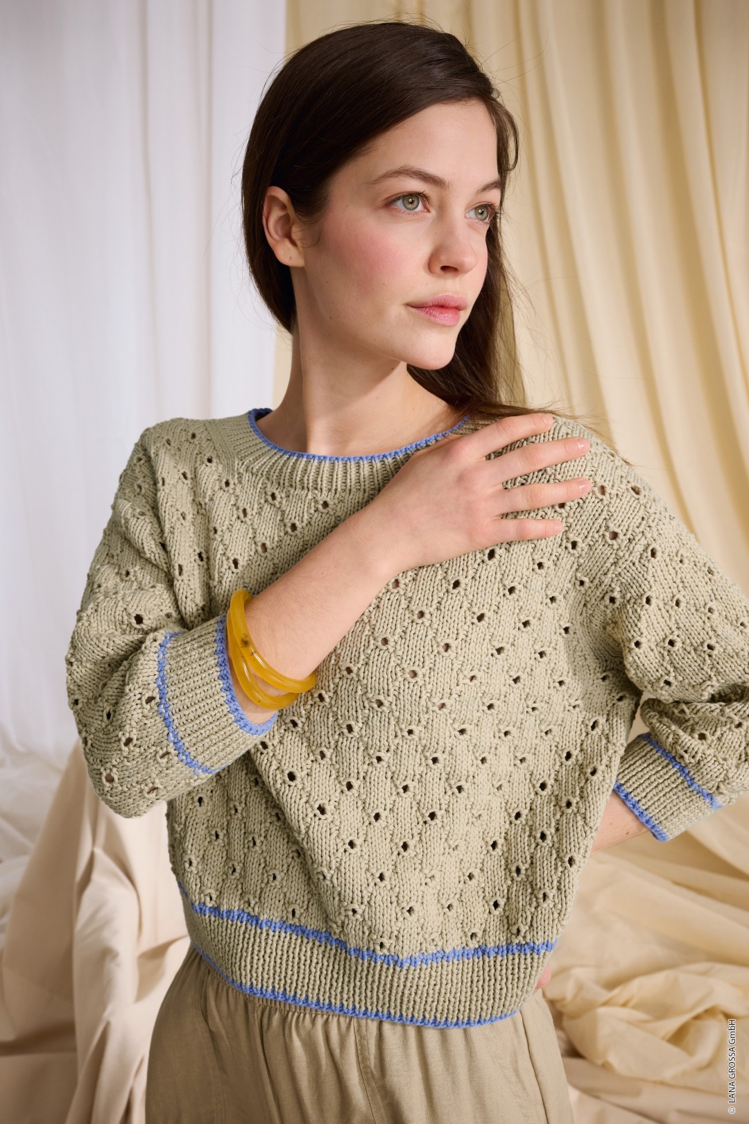 Artikelbild 1 des Artikels “Pullover Mit Lochmuster aus Promessa “