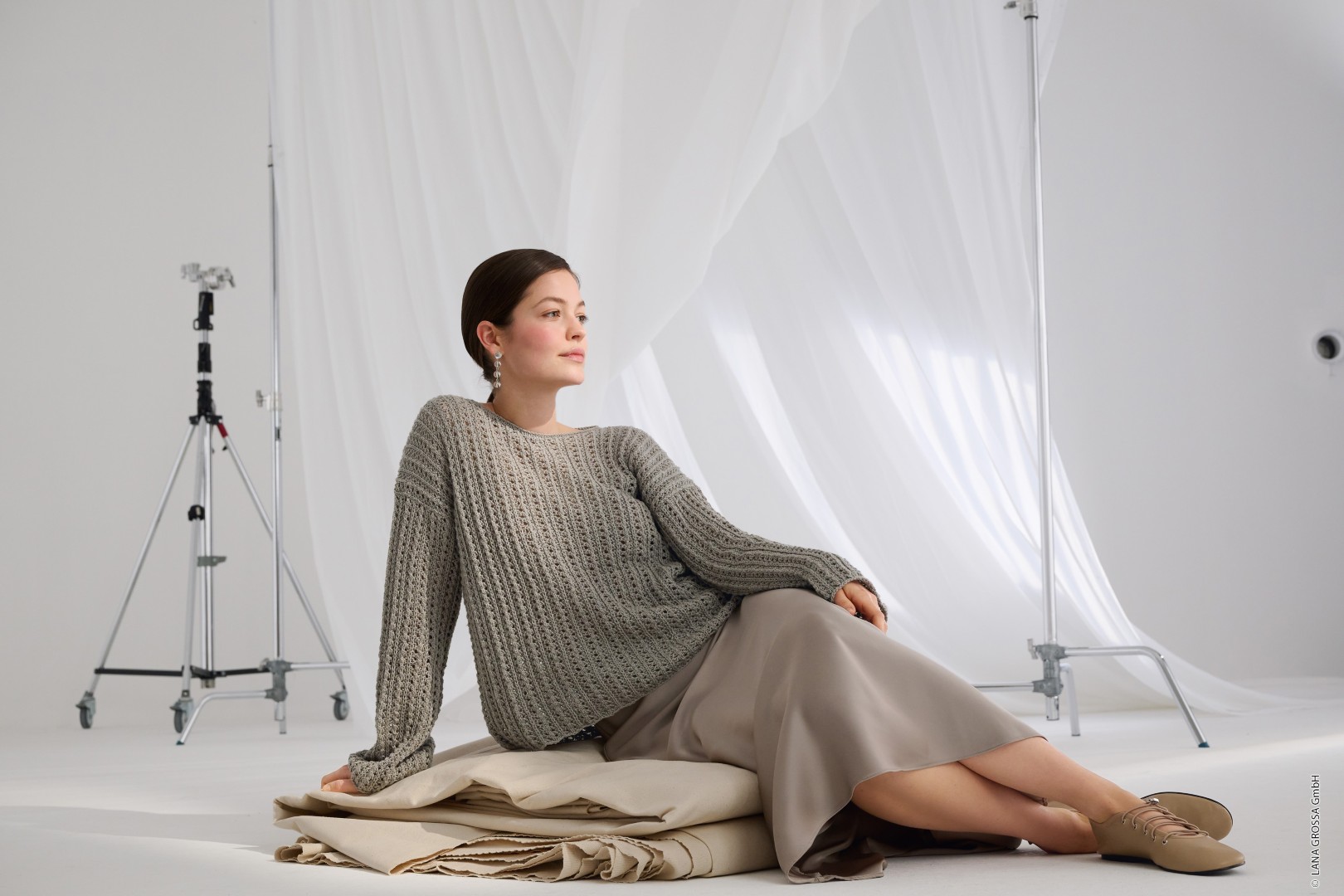 Artikelbild 1 des Artikels “Pullover Mit Lochmuster aus Summer Cashmere 11 - Blau | 36/38 (350g)“