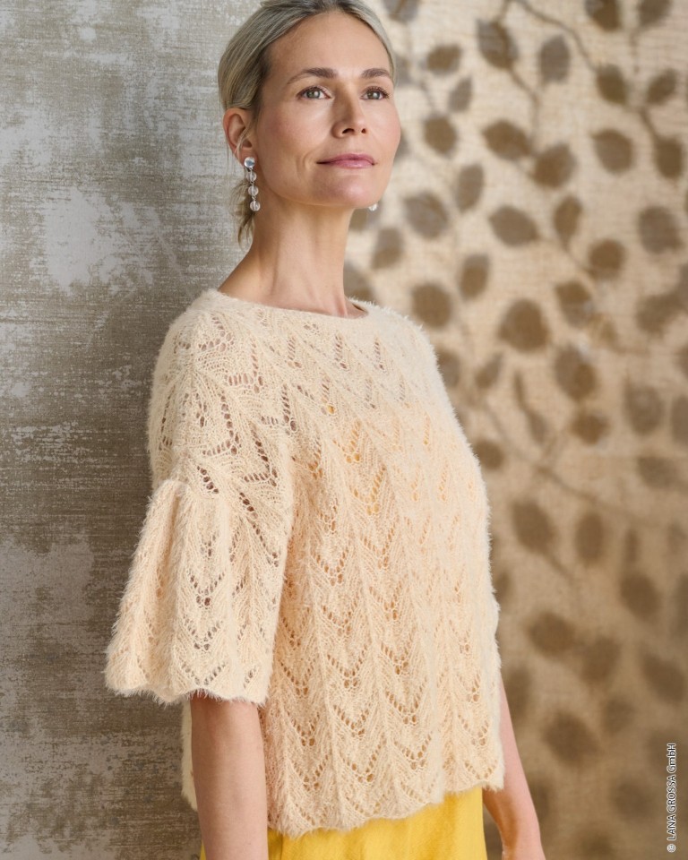 Artikelbild 1 des Artikels “Pullover Im Ajourmuster aus Per Fortuna “
