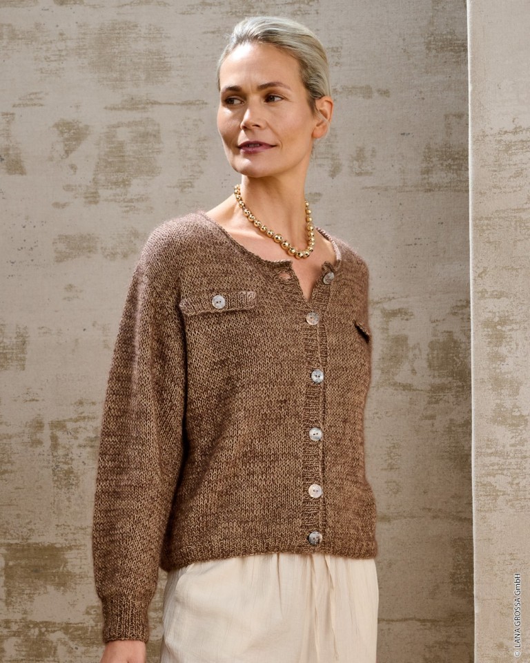 Artikelbild 1 des Artikels “Kurze Jacke aus Solo Lino & Silkhair “