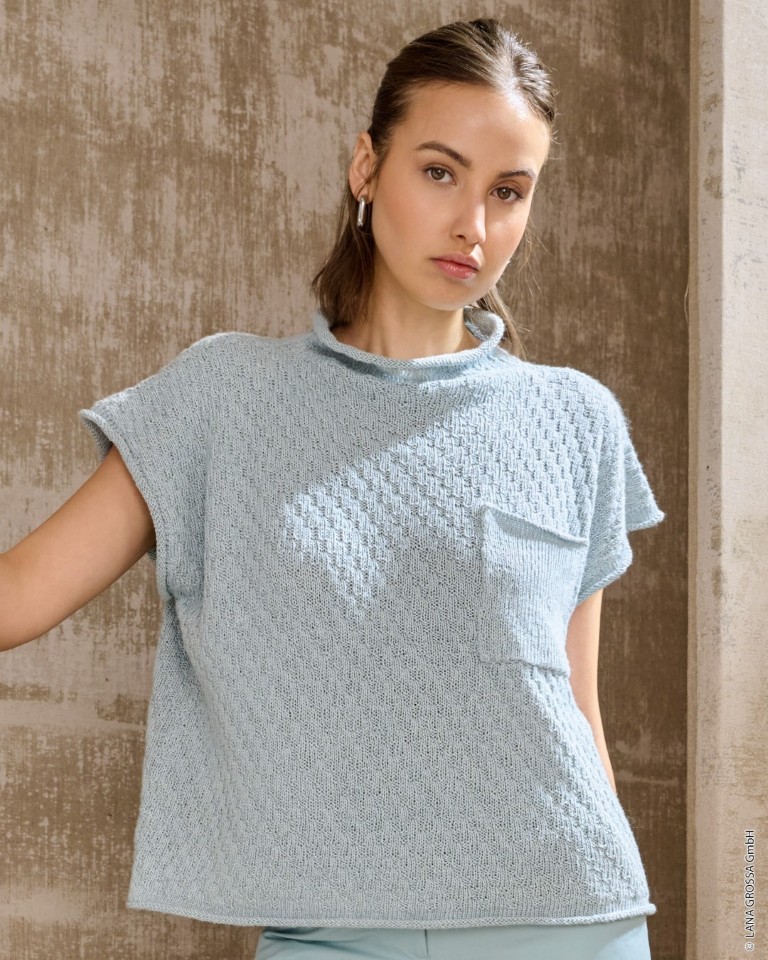 Artikelbild 1 des Artikels “Shirt Mit Stehkragen aus Tencellino “