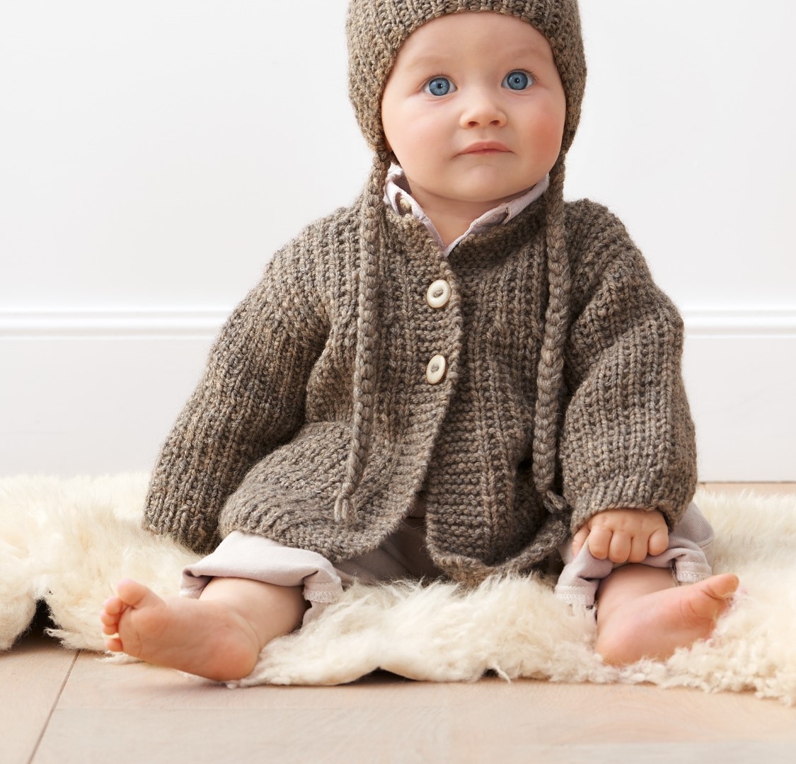 Artikelbild 1 des Artikels “Babyjacke aus Alta Moda Alpaca “