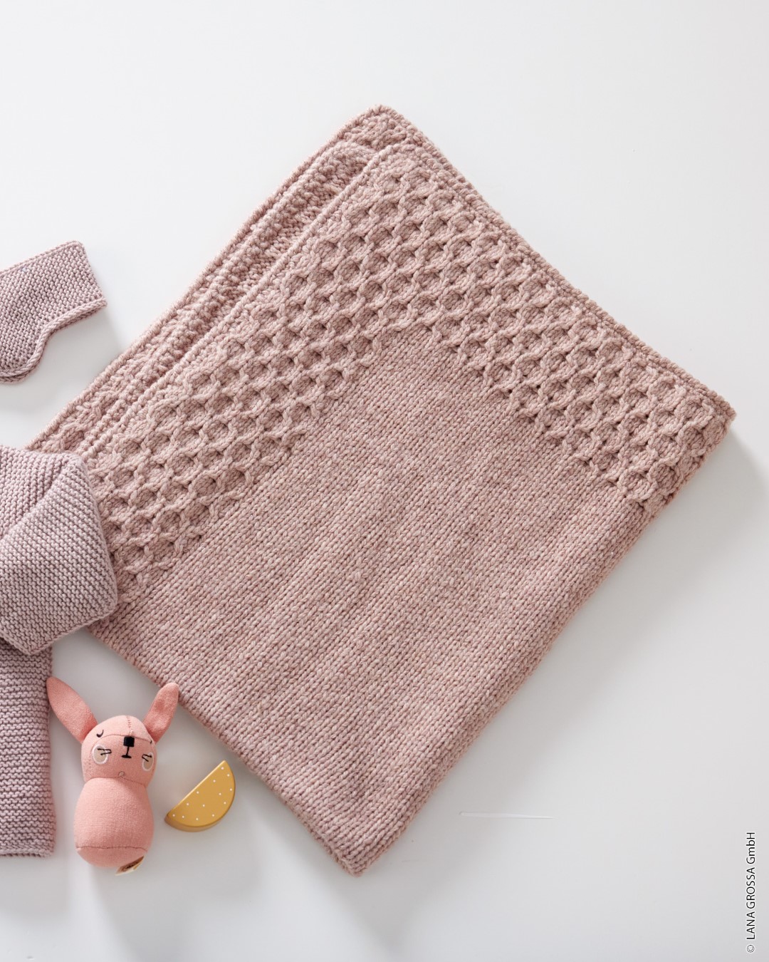 Artikelbild 1 des Artikels “Decke Mit Blendenmuster aus Cool Merino Big “