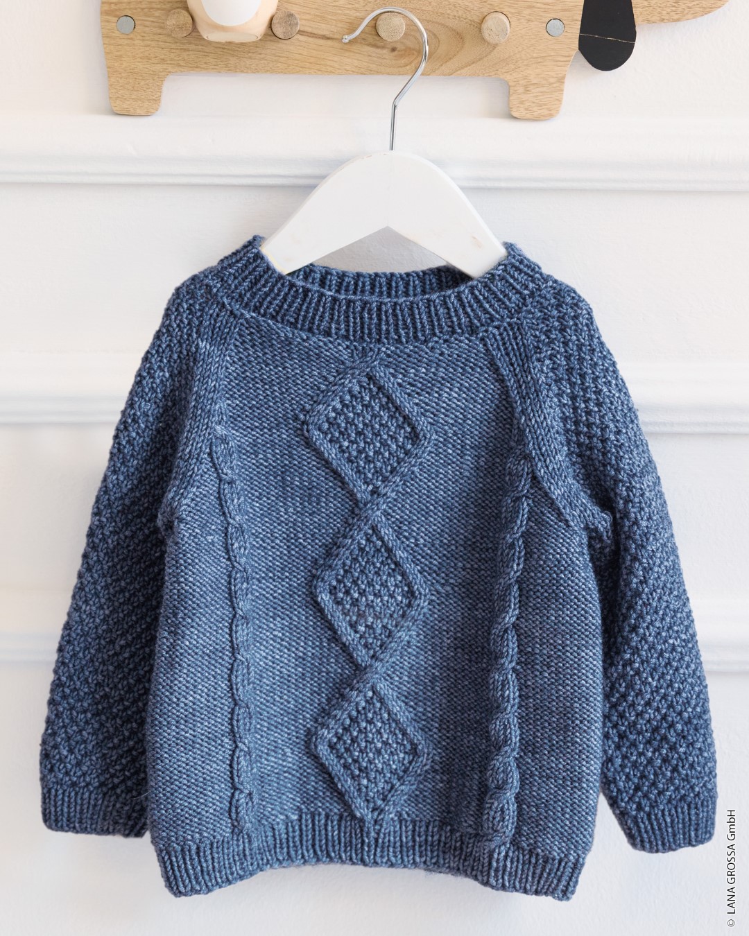Artikelbild 1 des Artikels “Pullover Mit Rautenmuster aus Cool Wool Big Vintage “