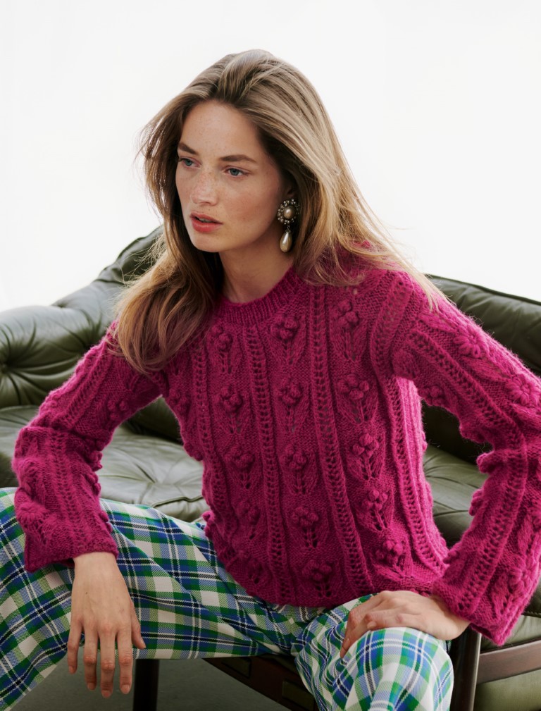 Artikelbild 1 des Artikels “Pullover im Noppenlochmuster aus Brigitte No. 2 “
