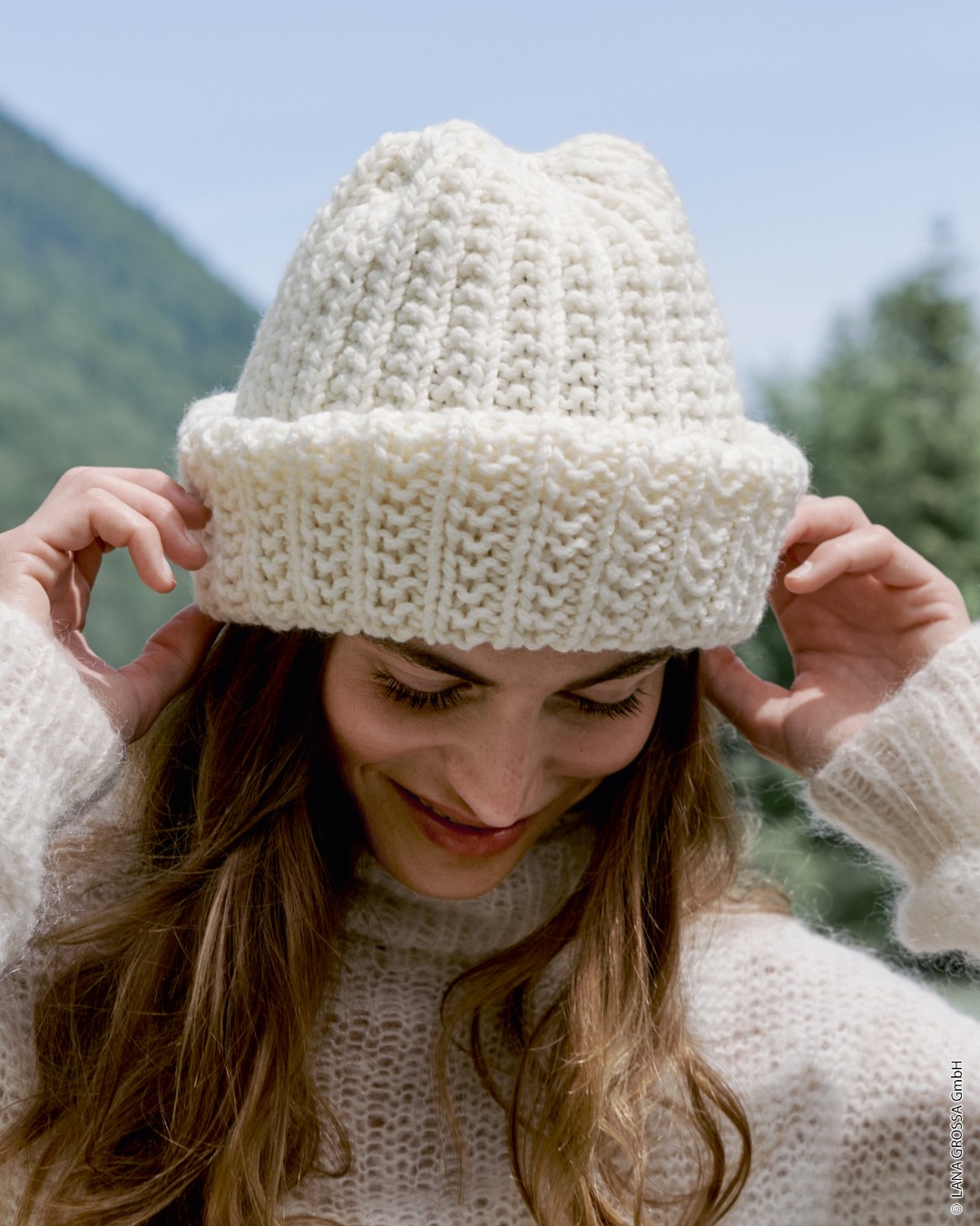 Artikelbild 1 des Artikels “Mütze Im Rippenmuster aus Cool Merino Big (Color) “