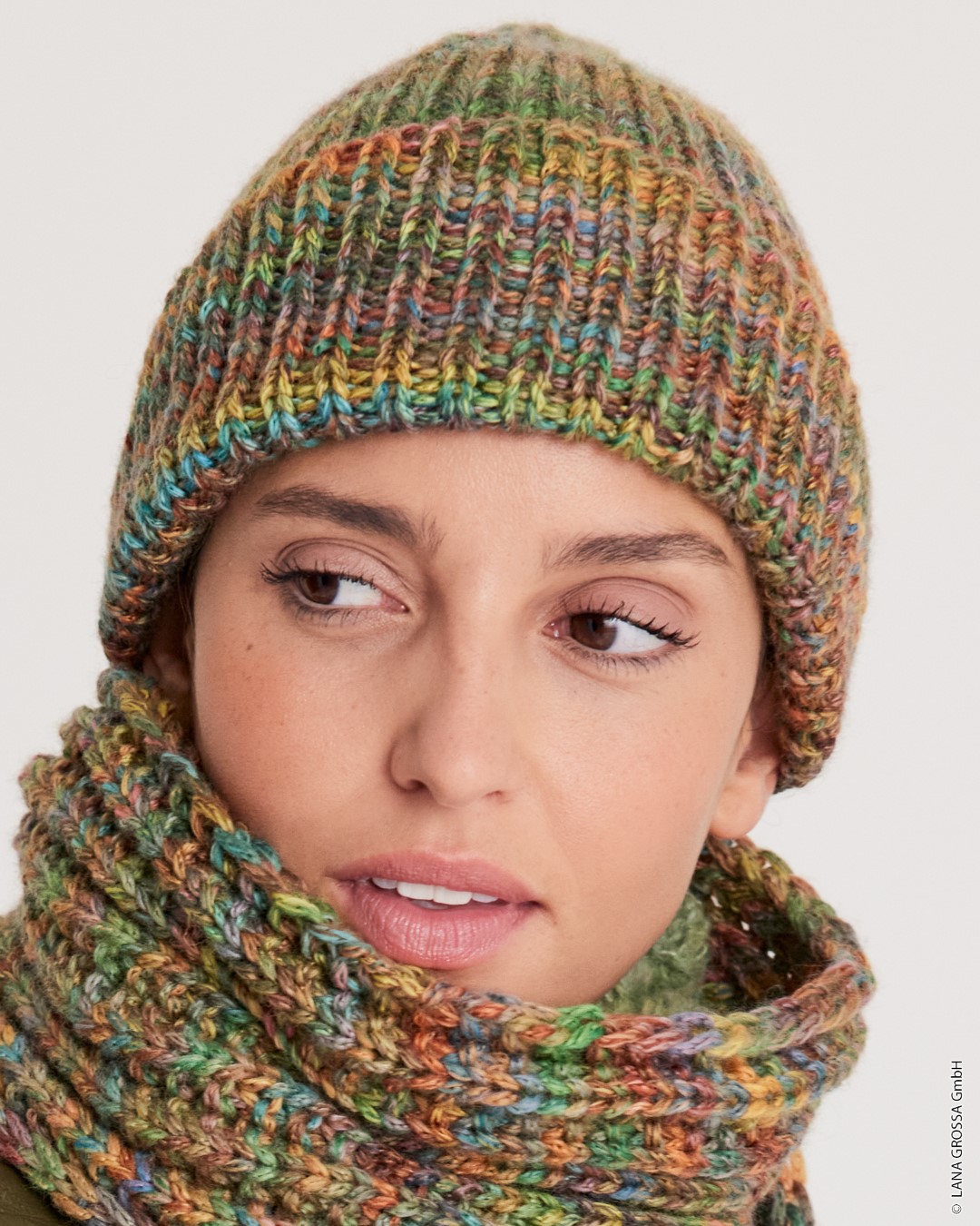 Artikelbild 1 des Artikels “Mütze Im Rippenmuster aus Cool Merino Big (Color) “