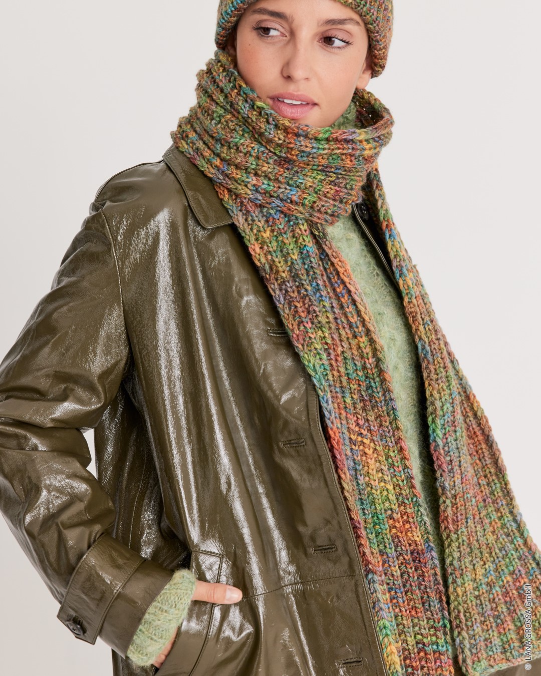 Artikelbild 1 des Artikels “Schal Im Falschen Patent aus Cool Merino Big (Color) “