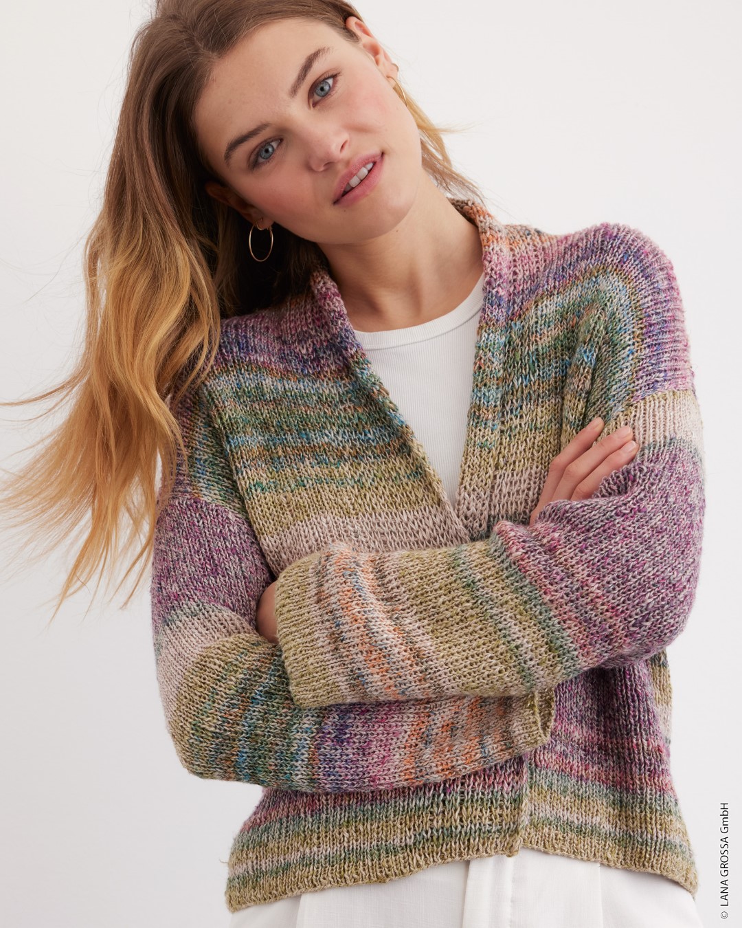 Artikelbild 1 des Artikels “Rippencardigan aus Mosaico (Linea Pura) “