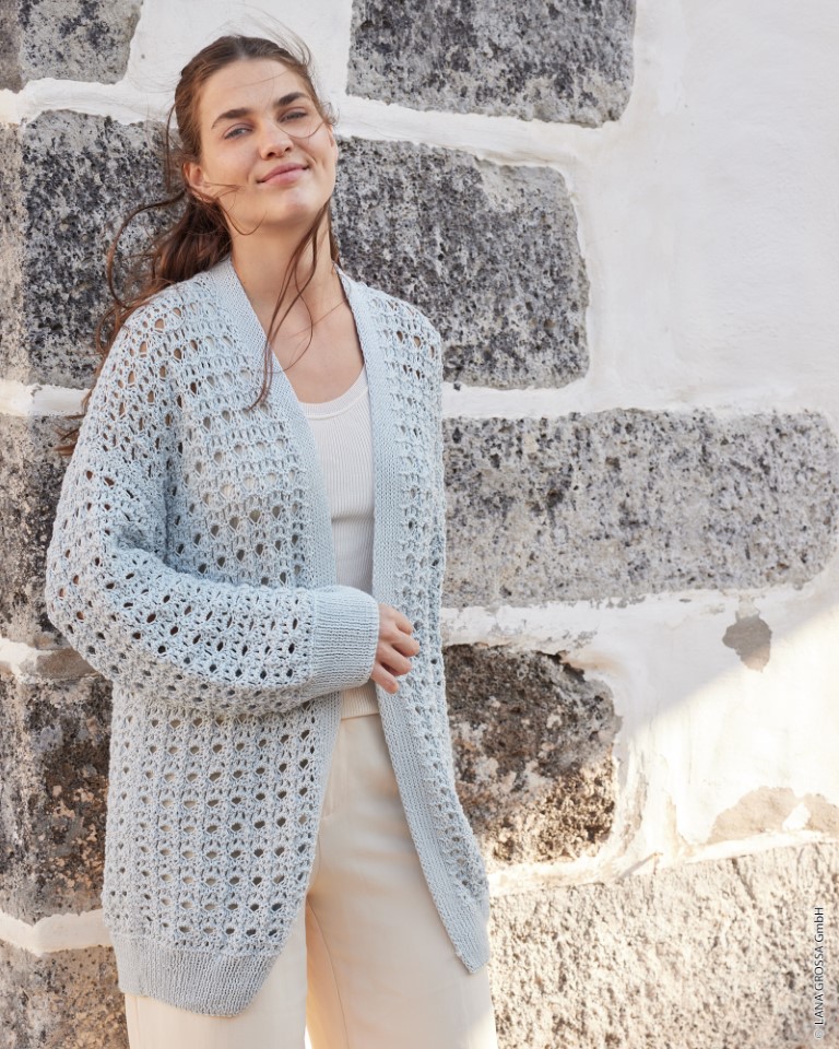 Artikelbild 1 des Artikels “Cardigan Mit Strukturlochmuster aus Landlust Baumwolle “