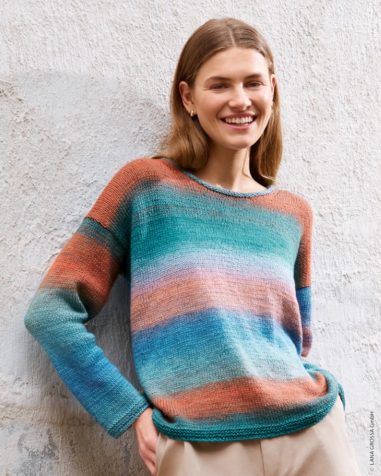 Artikelbild 1 des Artikels “Pullover Glatt Rechts aus Cotonella “