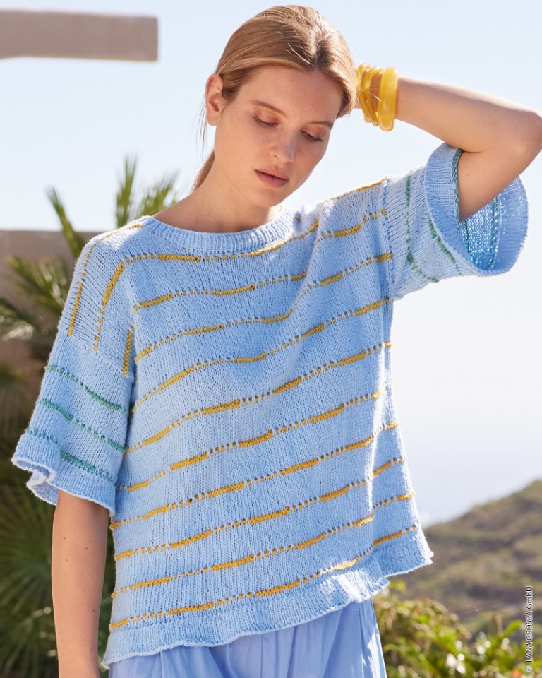 Artikelbild 1 des Artikels “Top-Down Shirt aus Cotonella “