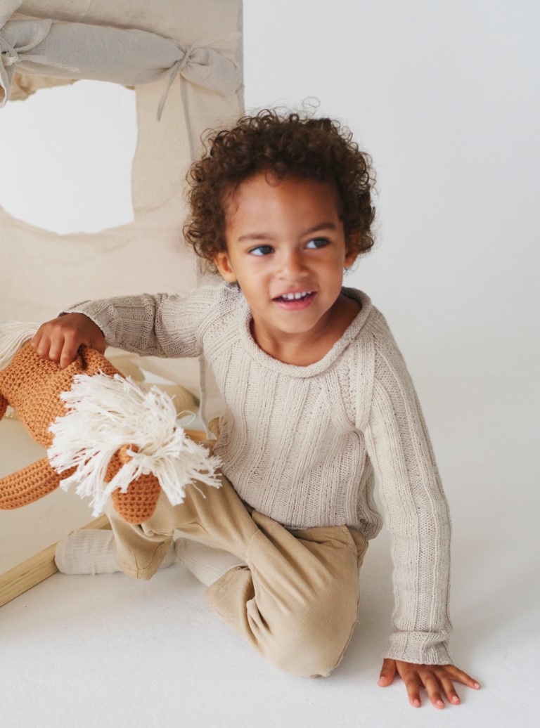 Artikelbild 1 des Artikels “Kinderpullover mit Rippen aus Alta Moda Cotolana “