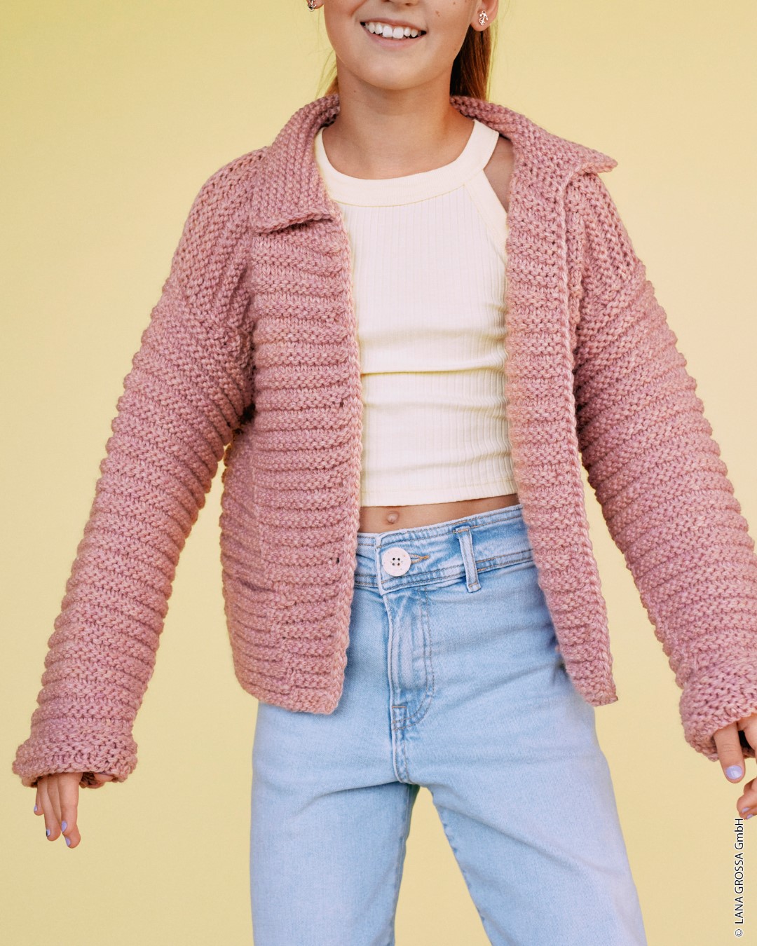 Artikelbild 1 des Artikels “Jacke Mit Kragen aus Cool Merino Big (Color) “