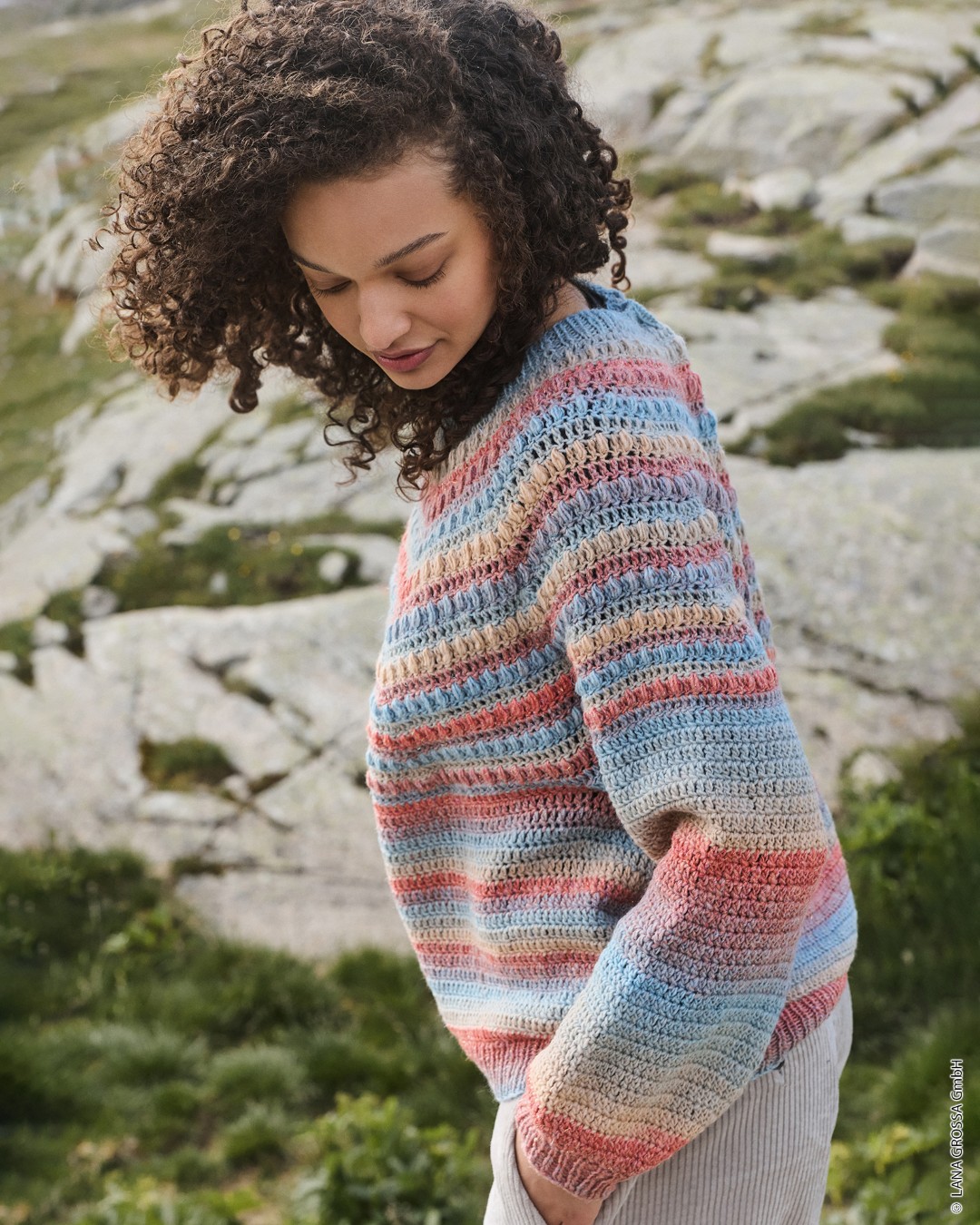 Artikelbild 1 des Artikels “Pullover Mit Noppenmuster aus Gomitolo Gala “