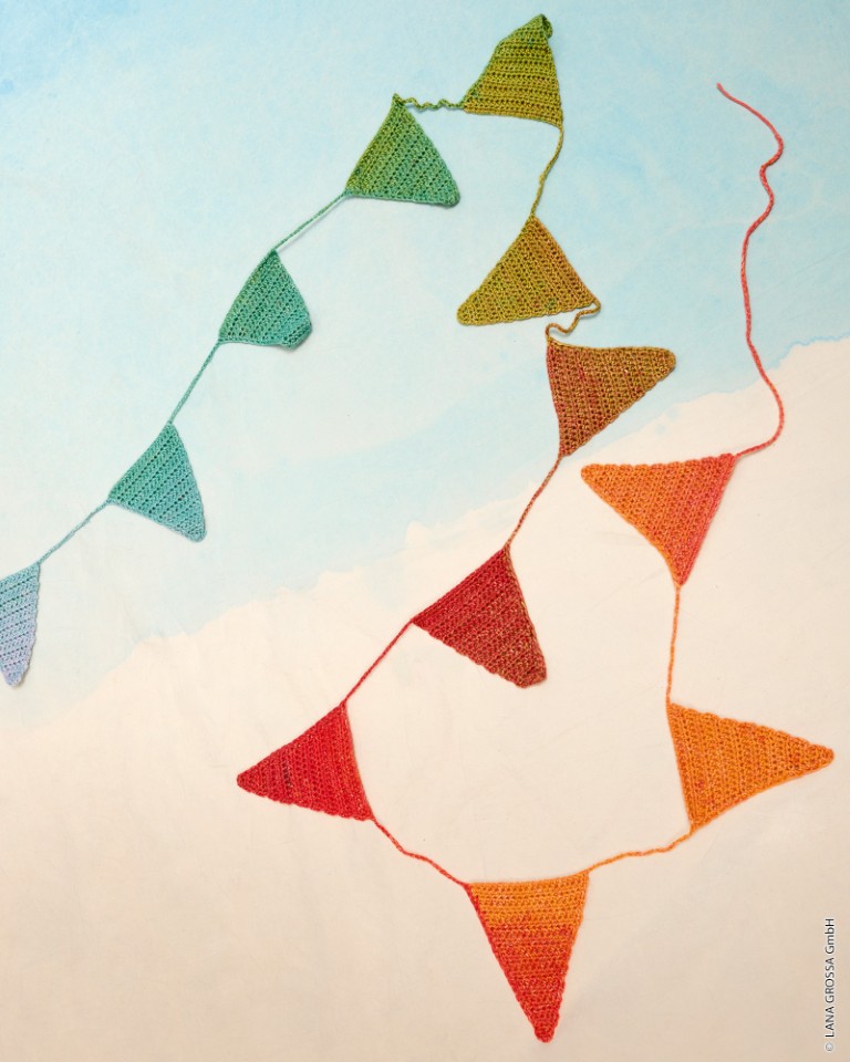 Artikelbild 1 des Artikels “1-Knäuel-Wimpelkette aus Cotonella “
