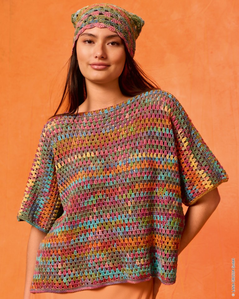 Artikelbild 1 des Artikels “Shirt Im Gittermuster aus Gomitolo Alga “