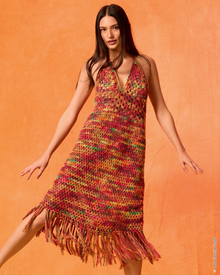 Artikelbild 1 des Artikels “Kleid Mit Offenem Rücken aus Cotonella Multi “