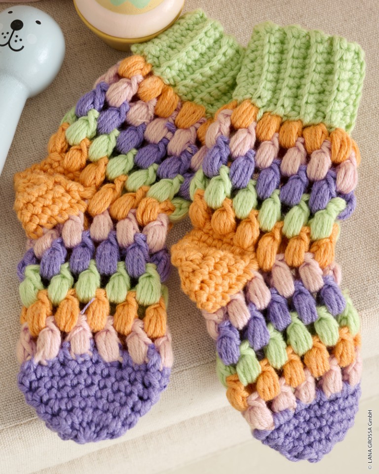 Artikelbild 1 des Artikels “Socken In Büschelmaschen aus Soft Cotton “