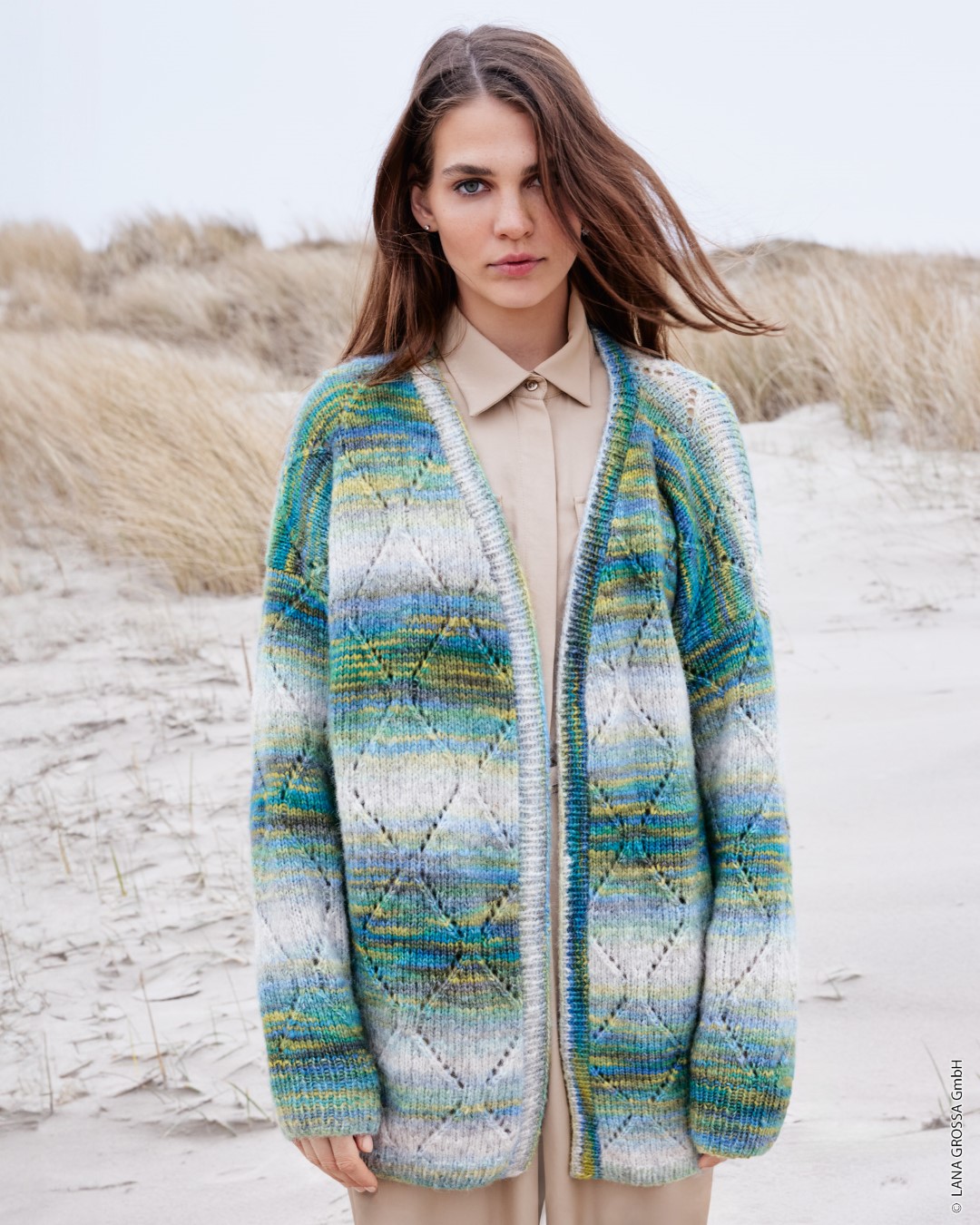 Artikelbild 1 des Artikels “Cardigan Mit Rautenlochmuster aus Picasso “