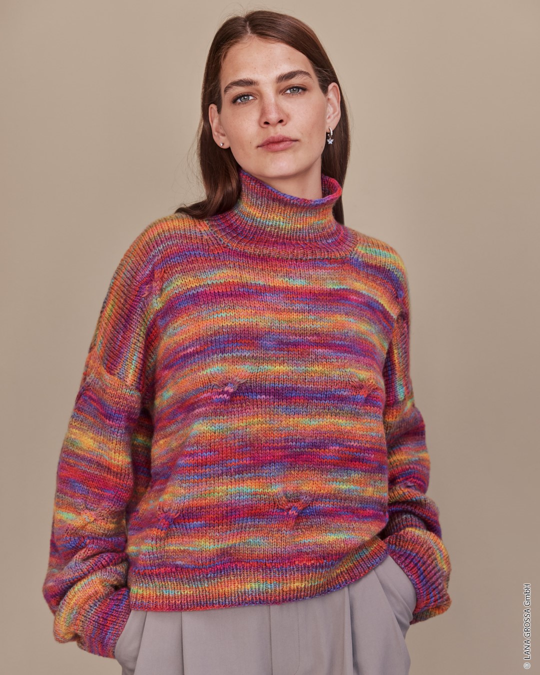 Artikelbild 1 des Artikels “Pullover aus Cool Merino 01 - Dunkelrot | 40/42 (500g)“