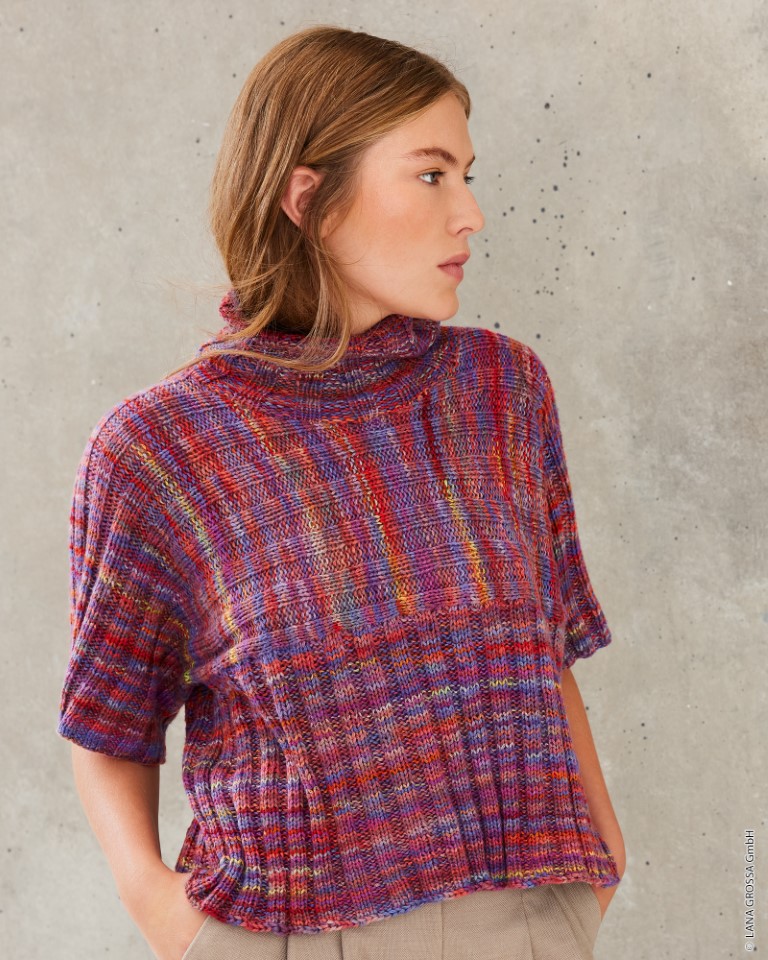 Artikelbild 1 des Artikels “Shirt Mit Rippenmuster aus Cotonella Multi “