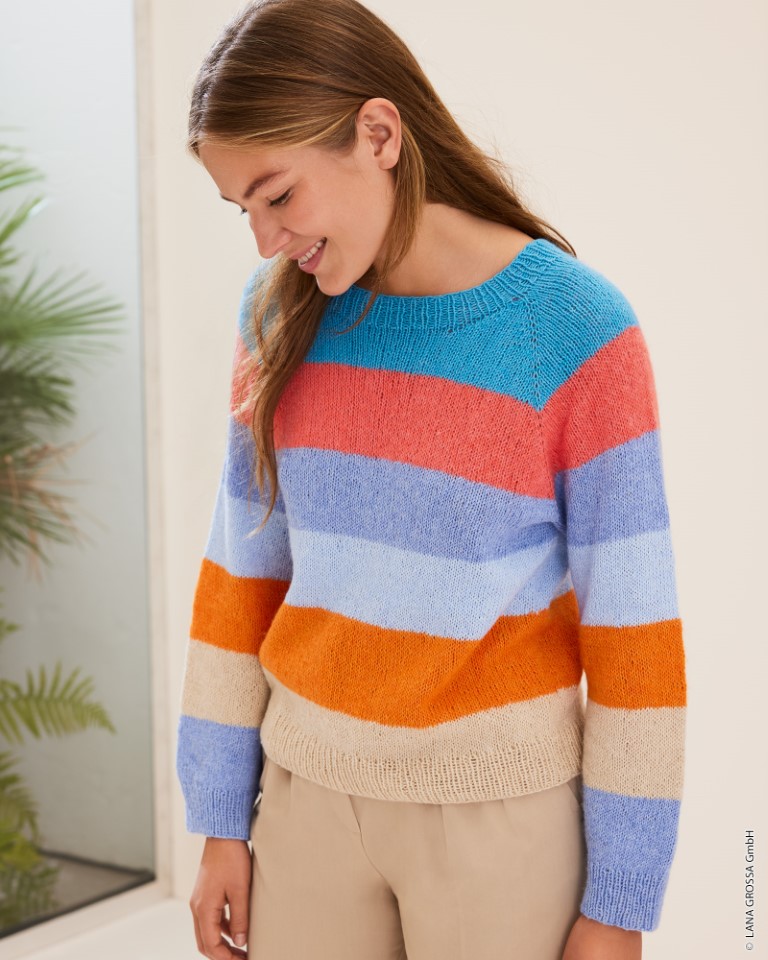 Artikelbild 1 des Artikels “Blockstreifen-Pullover aus Ecopuno “