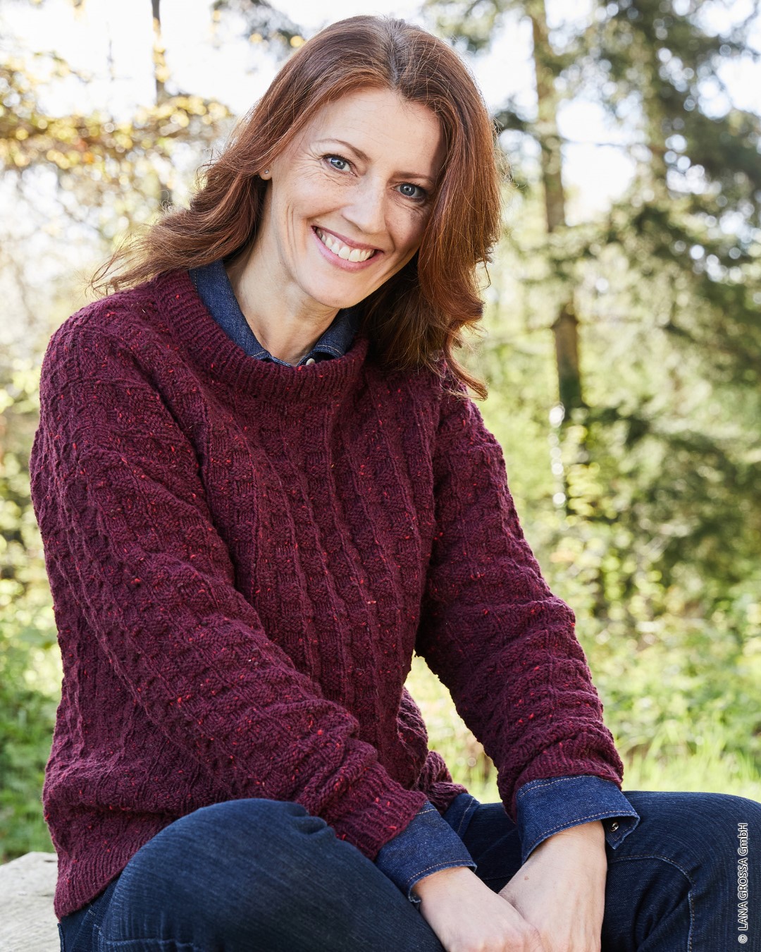 Artikelbild 1 des Artikels “Damenpullover Mit Strukturmuster aus Landlust-Soft-Tweed 180 “