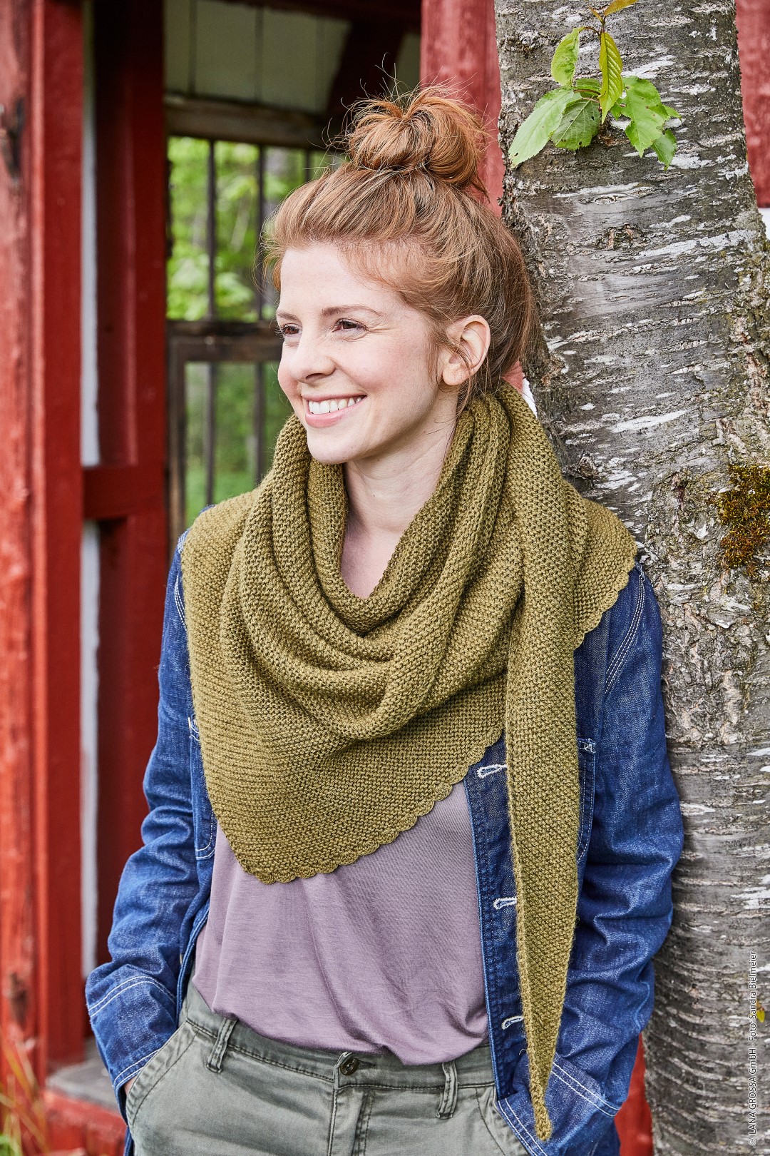 Artikelbild 1 des Artikels “Dreieckstuch aus LandLust Alpaka Merino 160 “