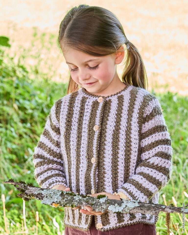 Artikelbild 1 des Artikels “Streifenjacke Für Kinder aus Landlust-Naturwolle “