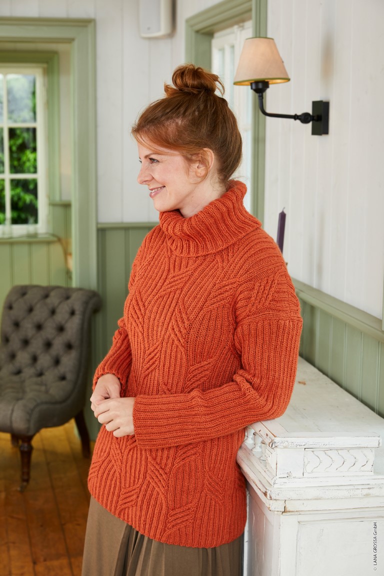 Artikelbild 1 des Artikels “Rollkragenpullover aus LandLust Alpaka Merino 100 “