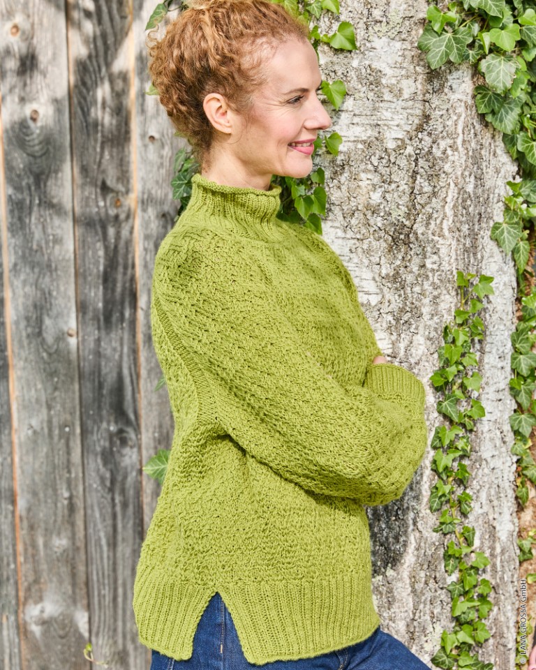 Artikelbild 1 des Artikels “Damenpullover Mit Rhombenmuster aus Landlust Alpaka Merino 160 420 - Bordeaux | 36/38 (450g)“