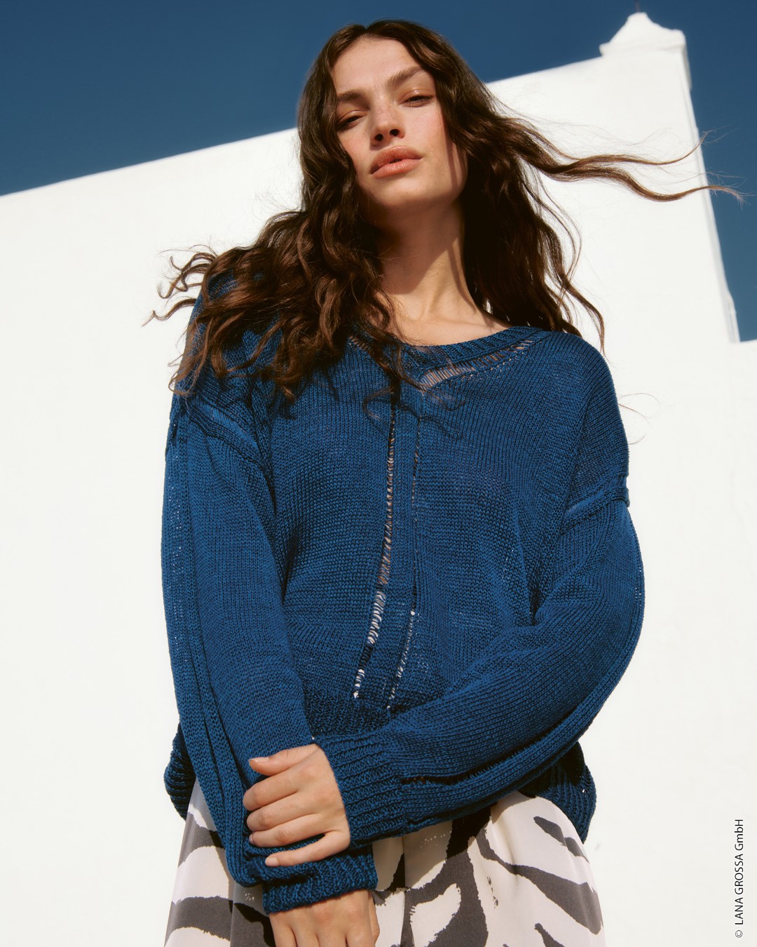Artikelbild 1 des Artikels “Pullover Mit Fallmaschenstreifen aus Nastrino “