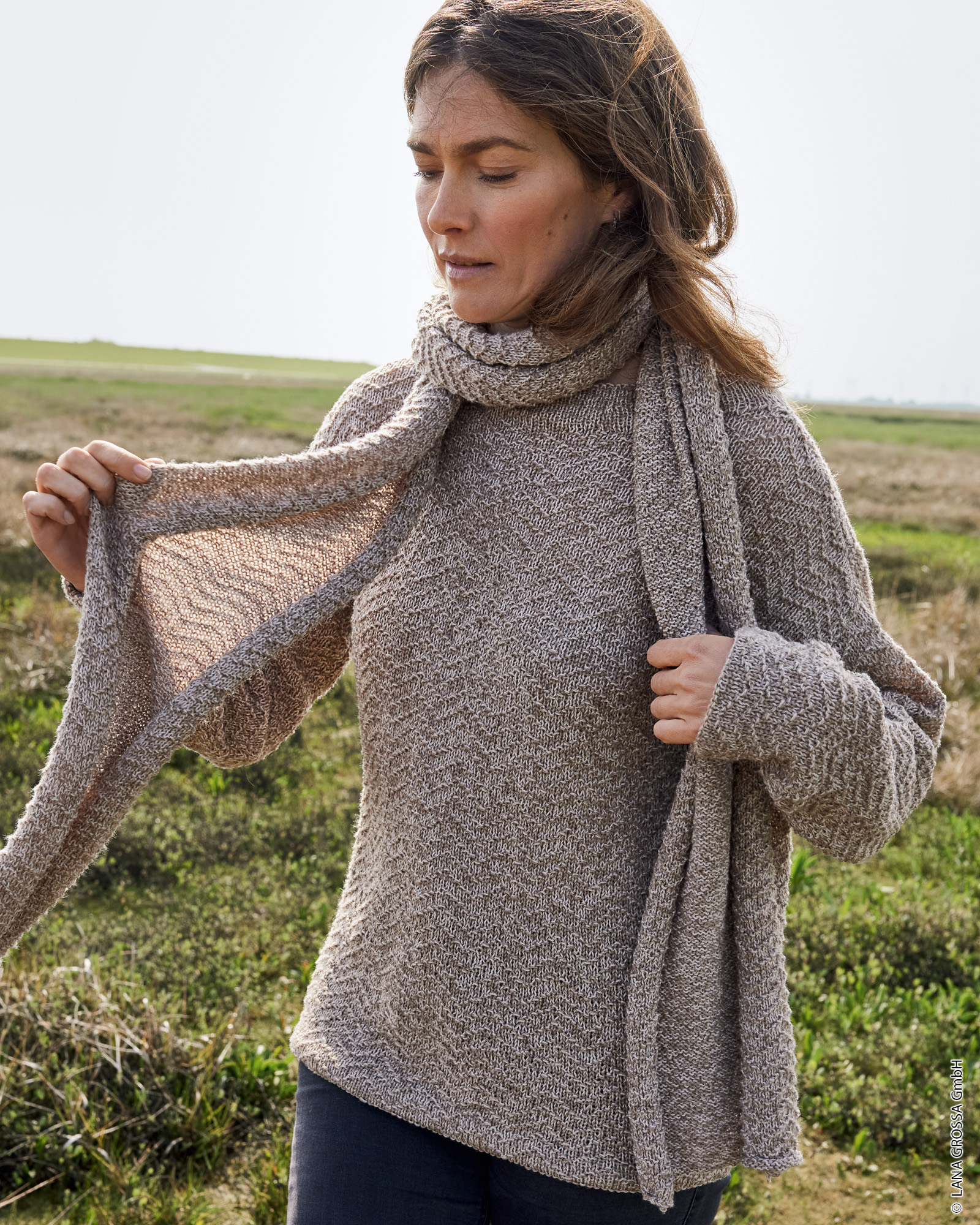 Artikelbild 1 des Artikels “Pullover Im Zackenmuster aus Cool Wool Lace “