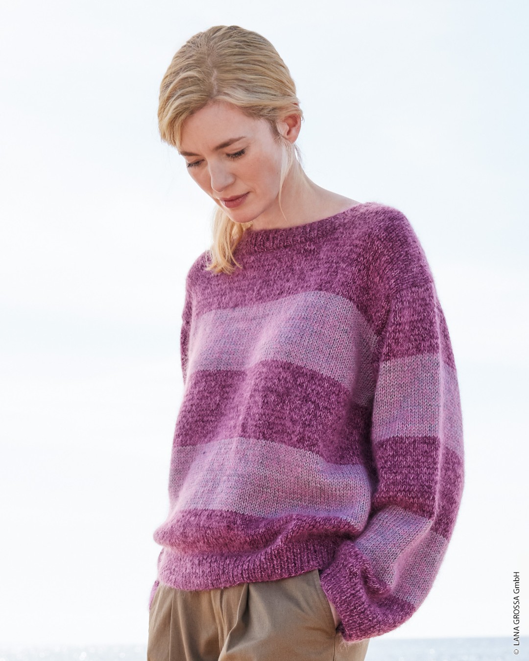 Artikelbild 1 des Artikels “Blockstreifenpullover aus Cool Wool Vintage & Silkhair “